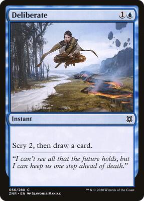 Deliberate card from Zendikar Rising