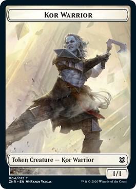 Kor Warrior Token card from Zendikar Rising