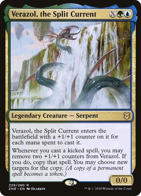 Verazol, the Split Current card from Zendikar Rising