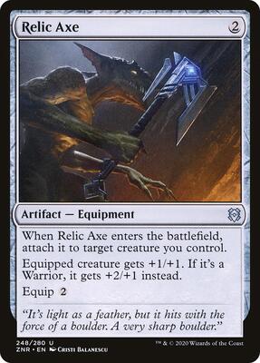 Relic Axe card from Zendikar Rising