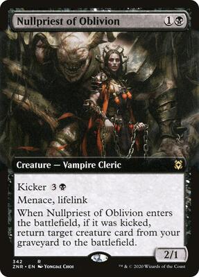 Nullpriest of Oblivion (Extended Art) card from Zendikar Rising