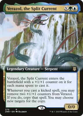Verazol, the Split Current (Extended Art) card from Zendikar Rising