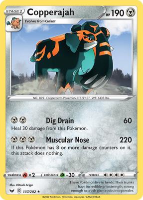 Copperajah - 137/202 (Non-Holo Gamestop Exclusive) card from Blister Exclusives