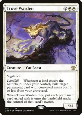 Trove Warden card from Commander: Zendikar Rising