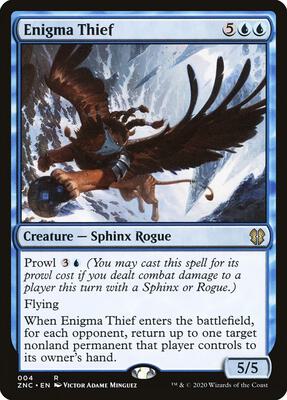 Enigma Thief card from Commander: Zendikar Rising