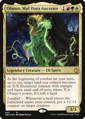 Obuun, Mul Daya Ancestor card from Commander: Zendikar Rising
