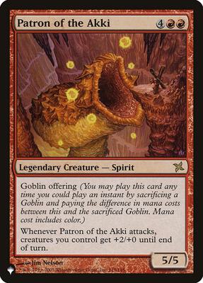 Patron of the Akki card from The List Reprints