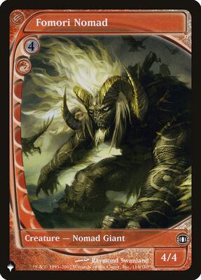 Fomori Nomad card from The List Reprints
