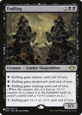 Endling card from The List Reprints