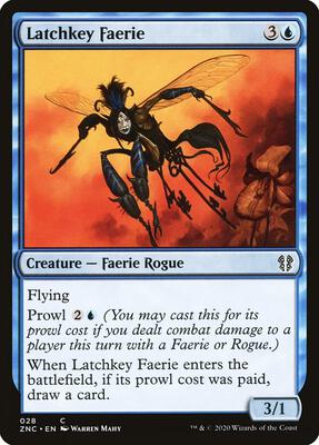 Latchkey Faerie card from Commander: Zendikar Rising