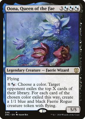 Oona, Queen of the Fae card from Commander: Zendikar Rising