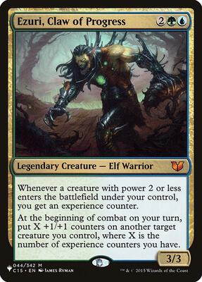 Ezuri, Claw of Progress card from The List Reprints