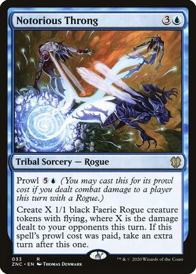 Notorious Throng card from Commander: Zendikar Rising