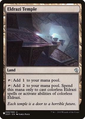 Eldrazi Temple card from The List Reprints