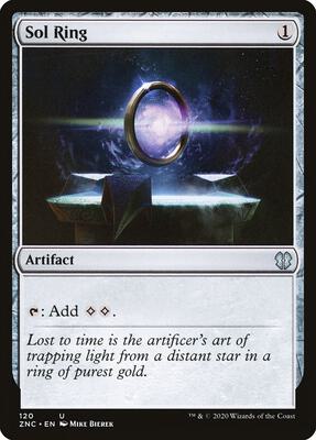 Sol Ring card from Commander: Zendikar Rising