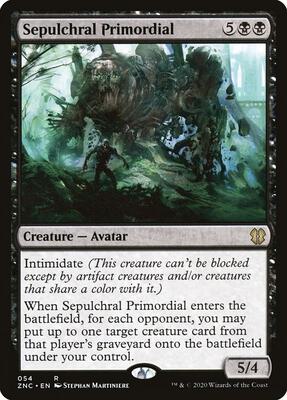 Sepulchral Primordial card from Commander: Zendikar Rising
