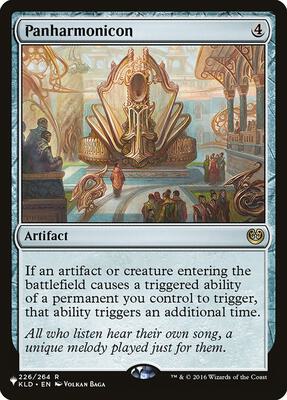 Panharmonicon card from The List Reprints