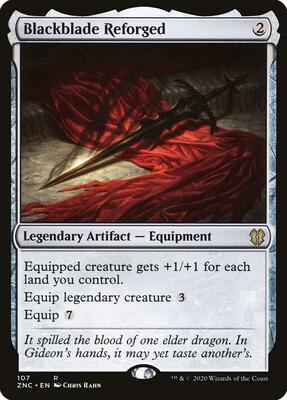 Blackblade Reforged card from Commander: Zendikar Rising