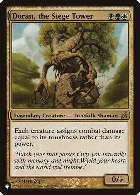 Doran, the Siege Tower card from The List Reprints