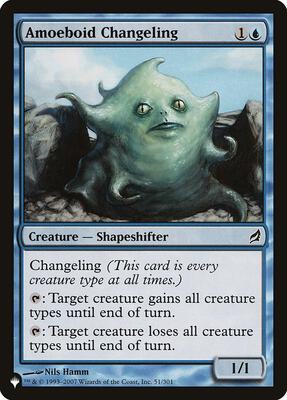 Amoeboid Changeling (LRW) card from The List Reprints