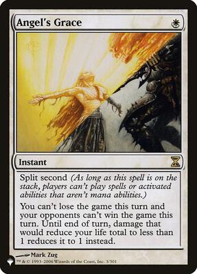 Angel's Grace card from The List Reprints