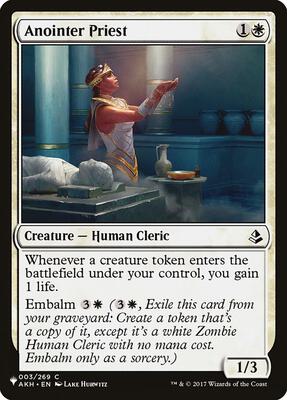 Anointer Priest card from The List Reprints