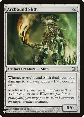 Arcbound Slith card from The List Reprints