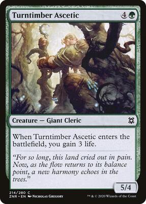 Turntimber Ascetic card from Zendikar Rising