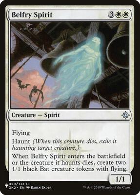 Belfry Spirit card from The List Reprints