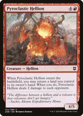 Pyroclastic Hellion card from Zendikar Rising