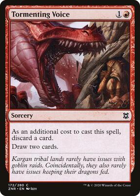 Tormenting Voice card from Zendikar Rising