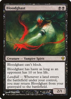Bloodghast card from The List Reprints