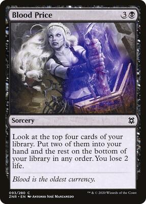 Blood Price card from Zendikar Rising