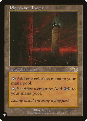 Phyrexian Tower card from The List Reprints
