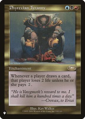 Phyrexian Tyranny card from The List Reprints