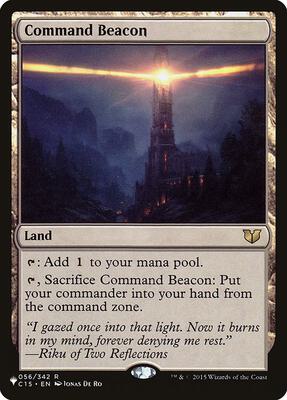 Command Beacon (C15) card from The List Reprints