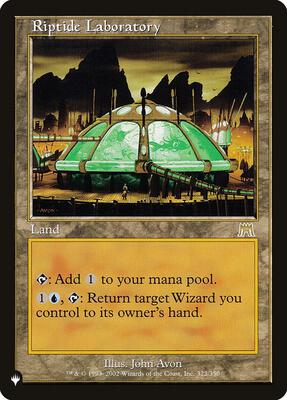Riptide Laboratory card from The List Reprints