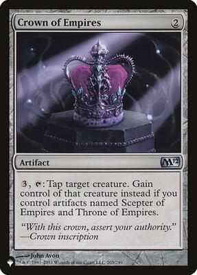 Crown of Empires card from The List Reprints