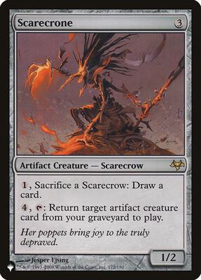 Scarecrone card from The List Reprints