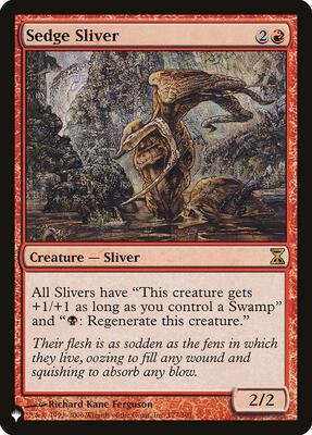 Sedge Sliver card from The List Reprints