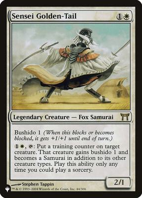 Sensei Golden-Tail card from The List Reprints