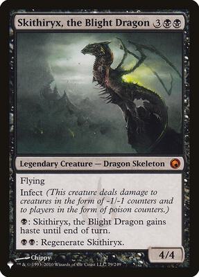 Skithiryx, the Blight Dragon card from The List Reprints