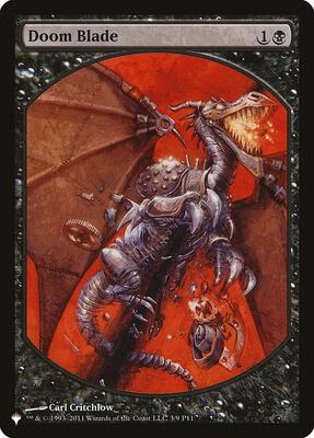 Doom Blade card from The List Reprints