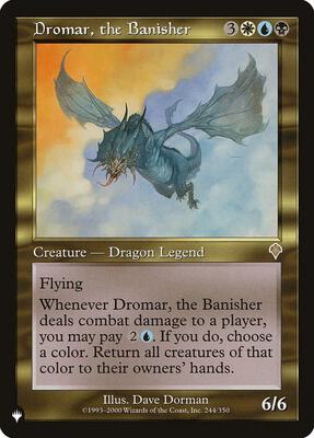 Dromar, the Banisher card from The List Reprints
