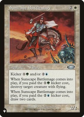 Sunscape Battlemage card from The List Reprints