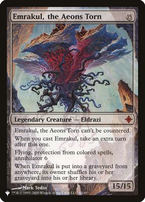 Emrakul, the Aeons Torn card from The List Reprints