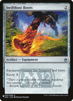 Swiftfoot Boots (A25) card from The List Reprints