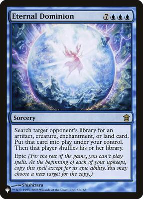 Eternal Dominion card from The List Reprints