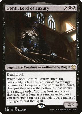 Gonti, Lord of Luxury card from Commander: Zendikar Rising