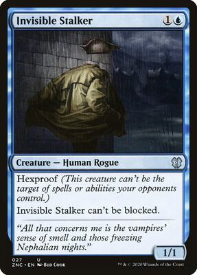 Invisible Stalker card from Commander: Zendikar Rising